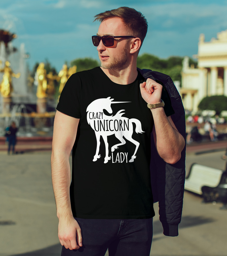 CRAZY UNICORN LADY T-Shirt