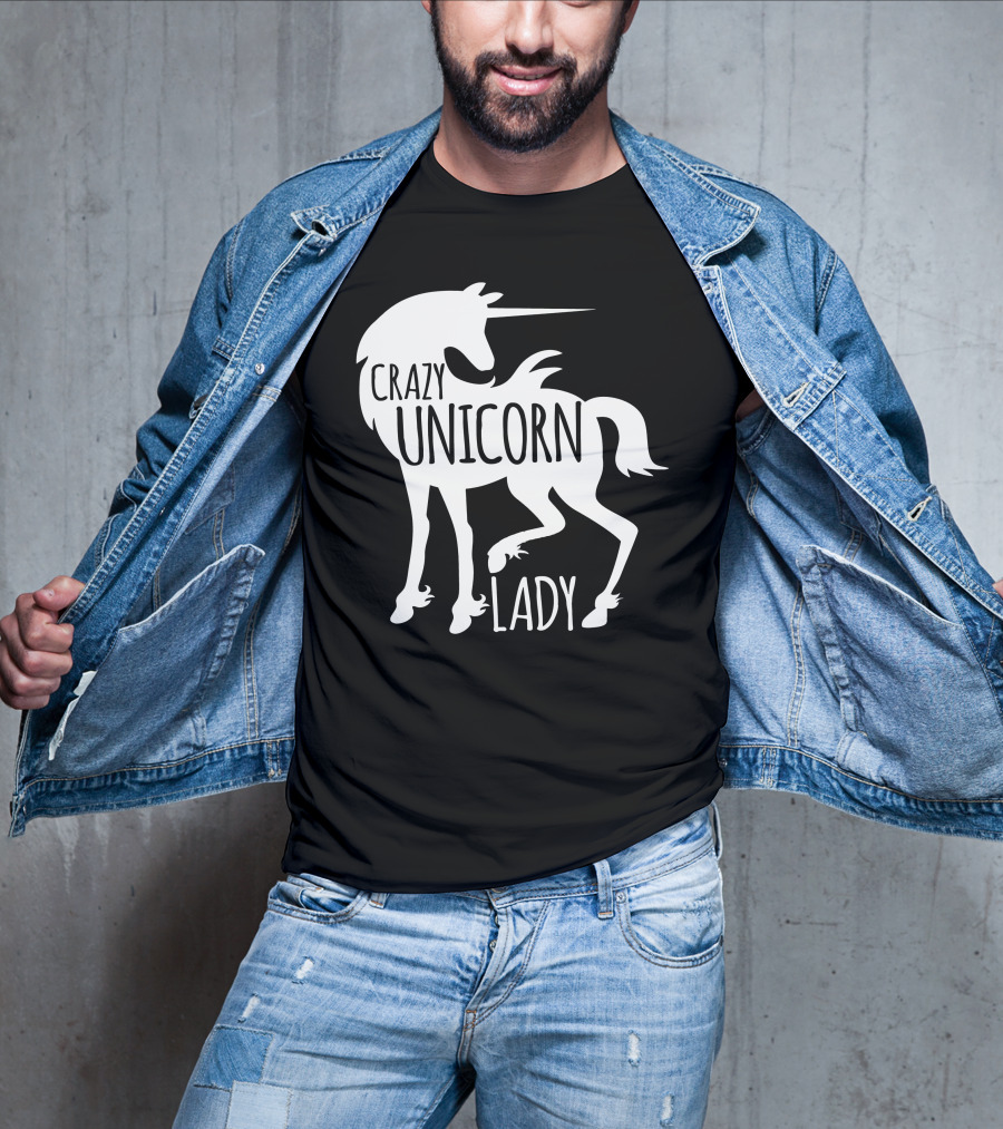 CRAZY UNICORN LADY T-Shirt