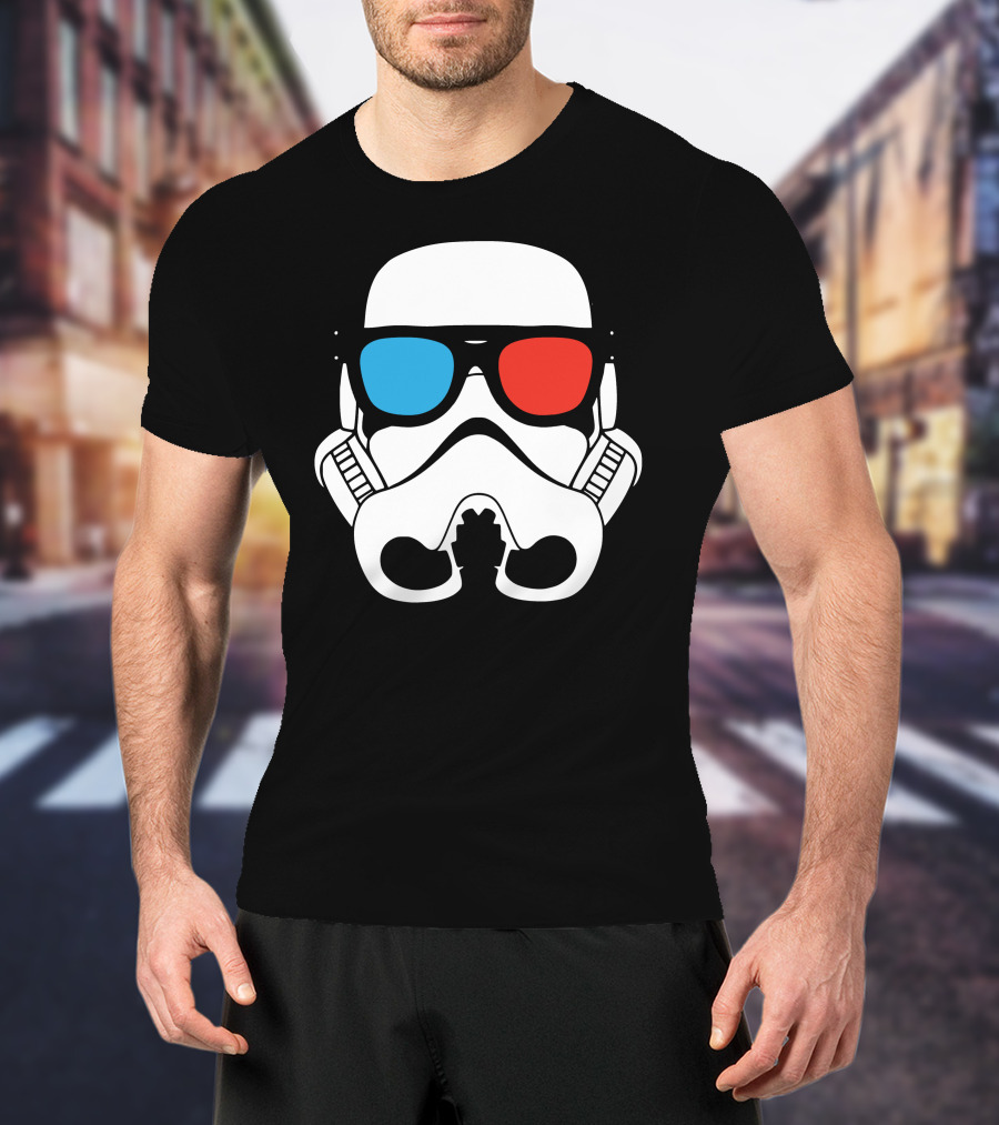 Cool Trooper 3D Glasses Stormtrooper T-Shirt