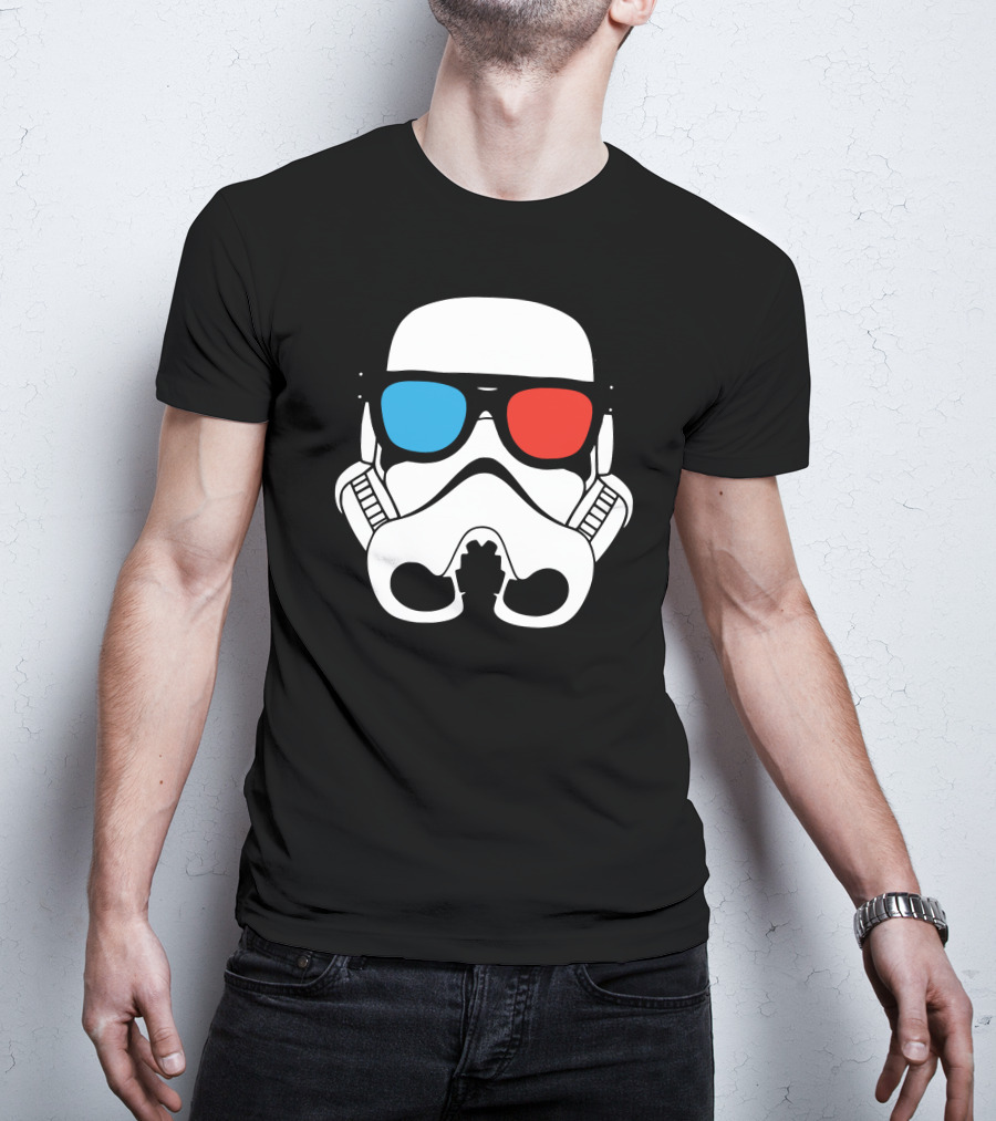 Cool Trooper 3D Glasses Stormtrooper T-Shirt