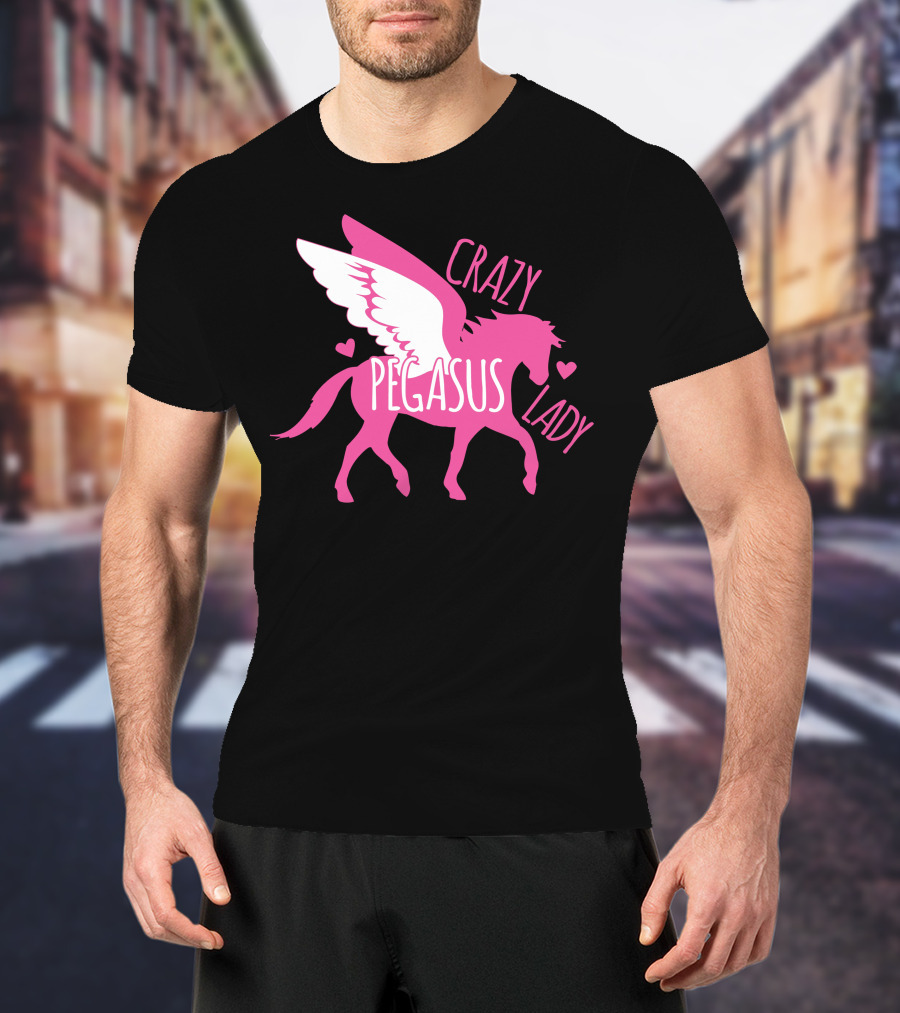 CRAZY PEGASUS LADY T-Shirt