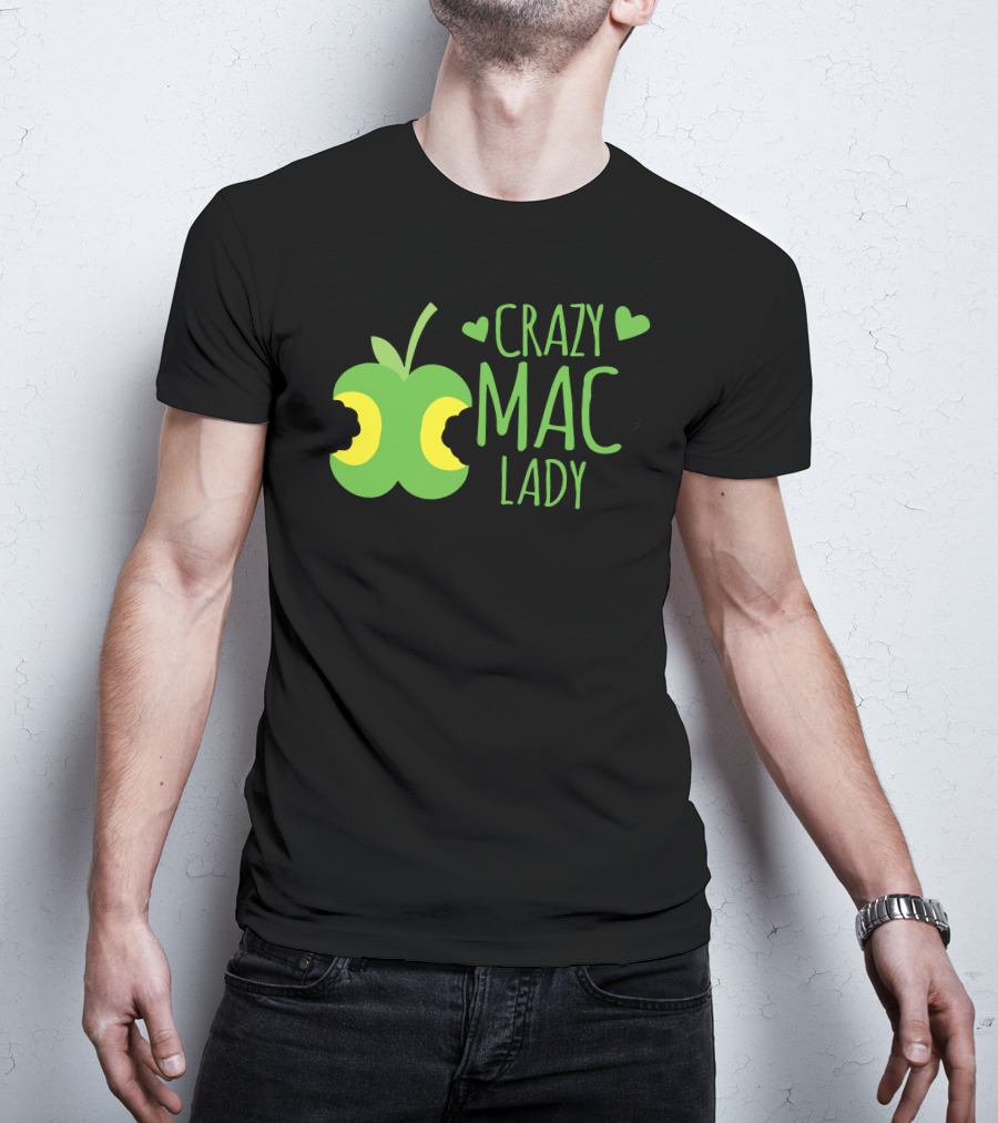 CRAZY MAC LADY Green Apple Bites T-Shirt