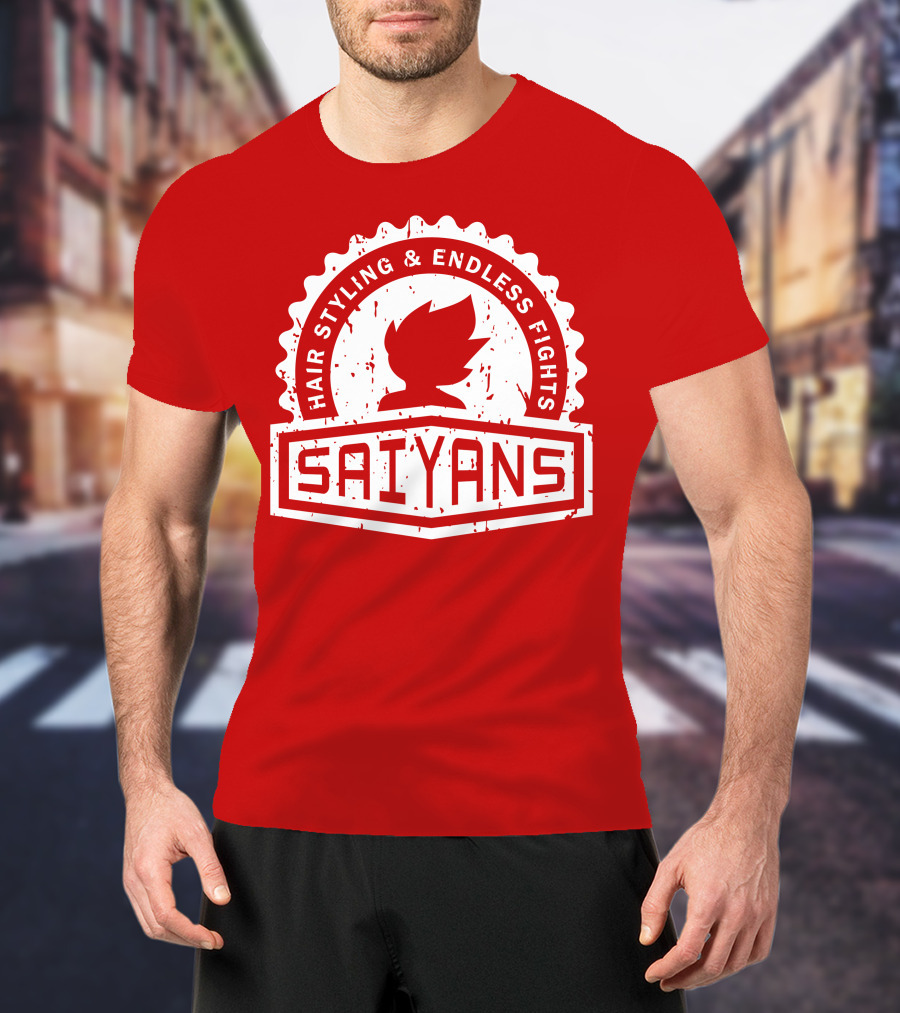 CREST SERIES Saiyans Hair Styling And Endless Fights T-Shirt