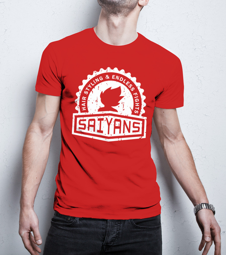 CREST SERIES Saiyans Hair Styling And Endless Fights T-Shirt