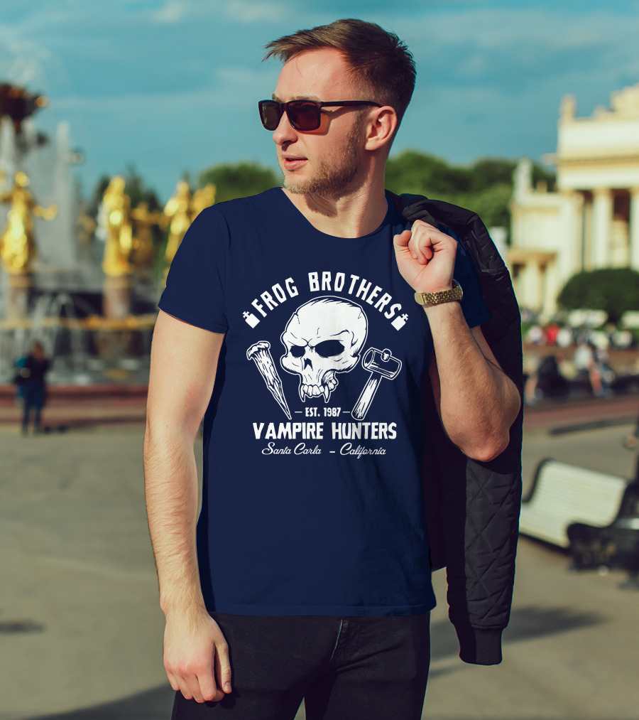 Frog Brothers Vampire Hunters Est. 1987 Santa Carla California T-Shirt