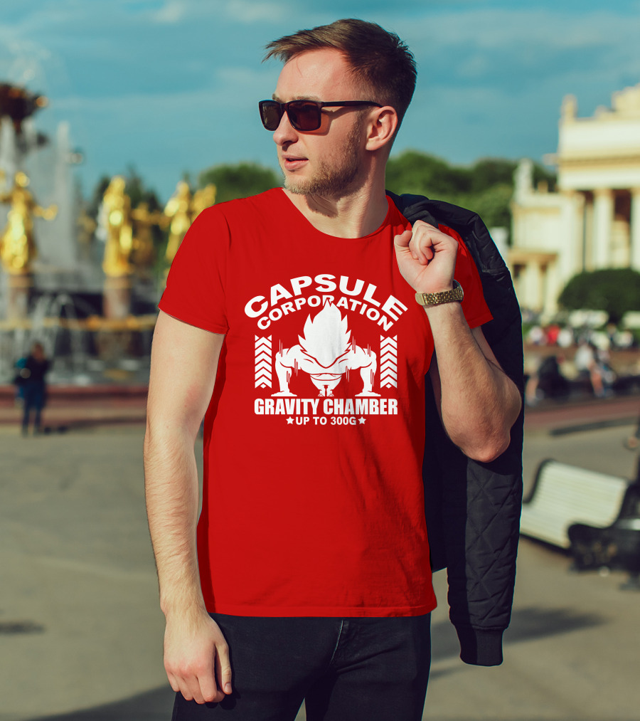 Capsule Corporation Gravity Chamber Up To 300G T-Shirt