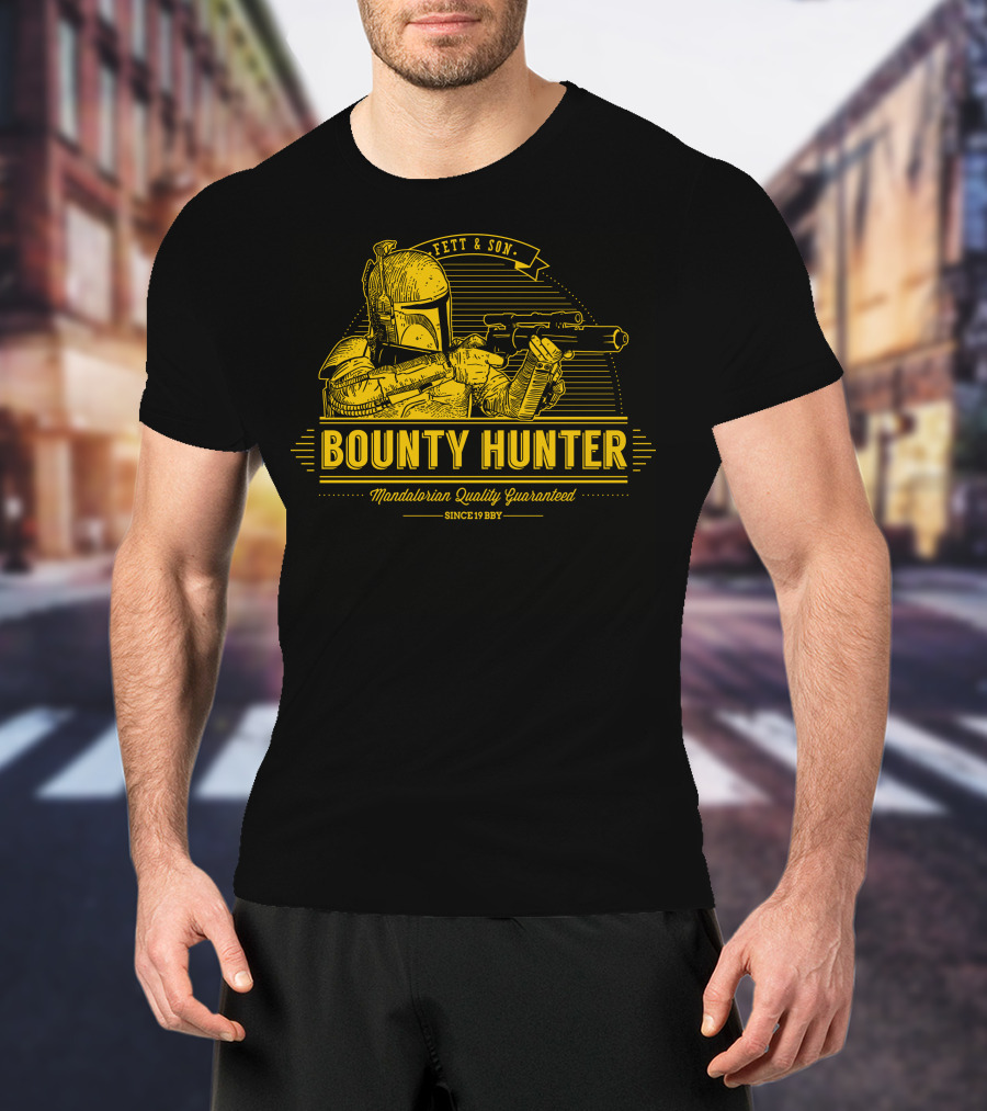 Fett And Son Bounty Hunter Mandalorian Quality Guaranteed Since 1987 T-Shirt