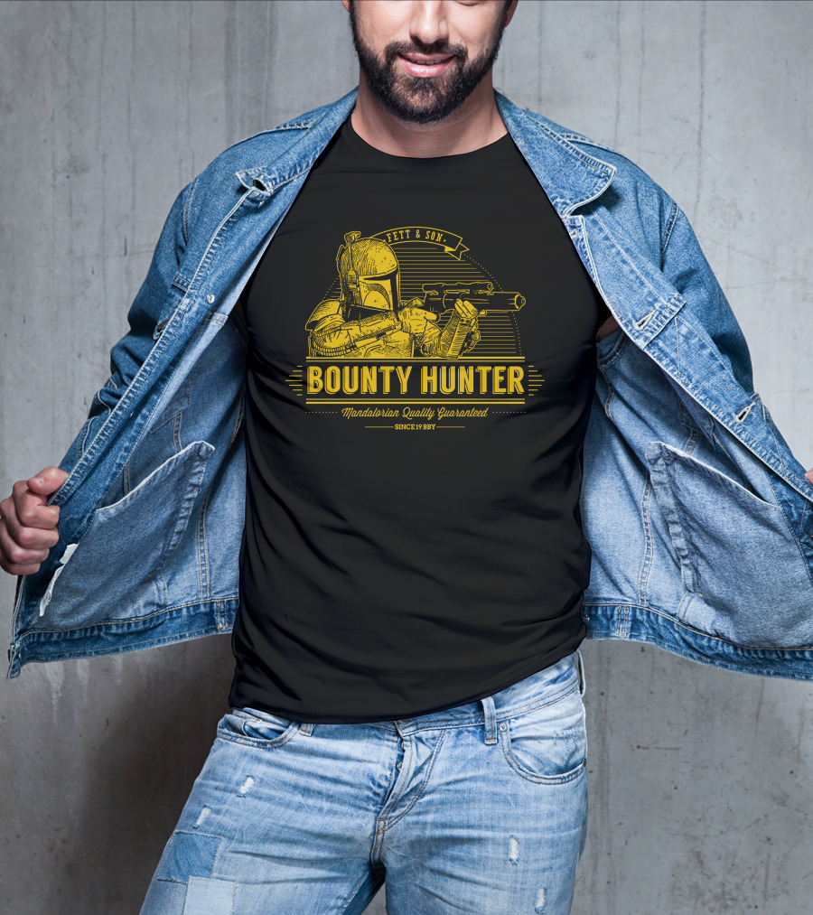 Fett And Son Bounty Hunter Mandalorian Quality Guaranteed Since 1987 T-Shirt
