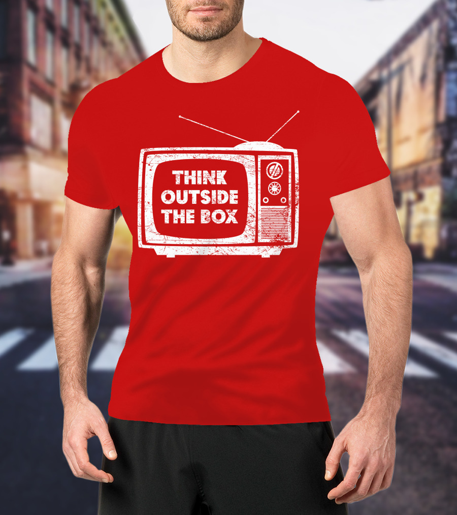 Think Outside The Box Retro Television Concept T-Shirt