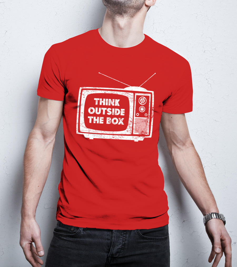 Think Outside The Box Retro Television Concept T-Shirt