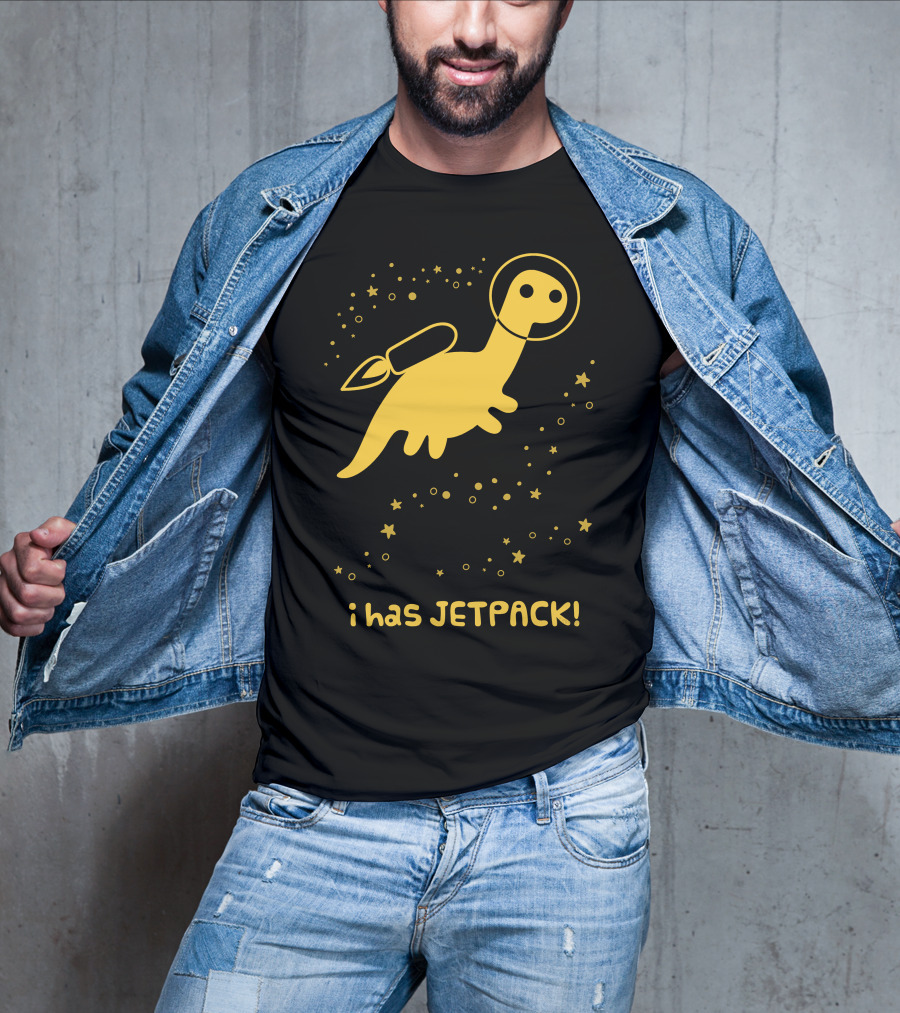 I Has JETPACK Dinosaur In Space T-Shirt