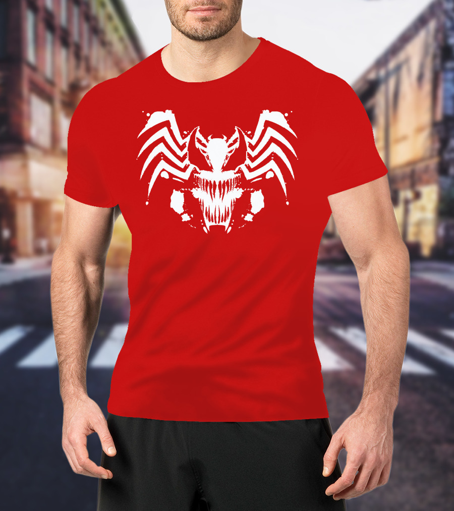 Venom Symbiote Rorschach Style Mask T-Shirt