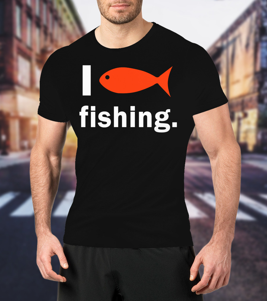 I Heart Fishing Red Fish T-Shirt