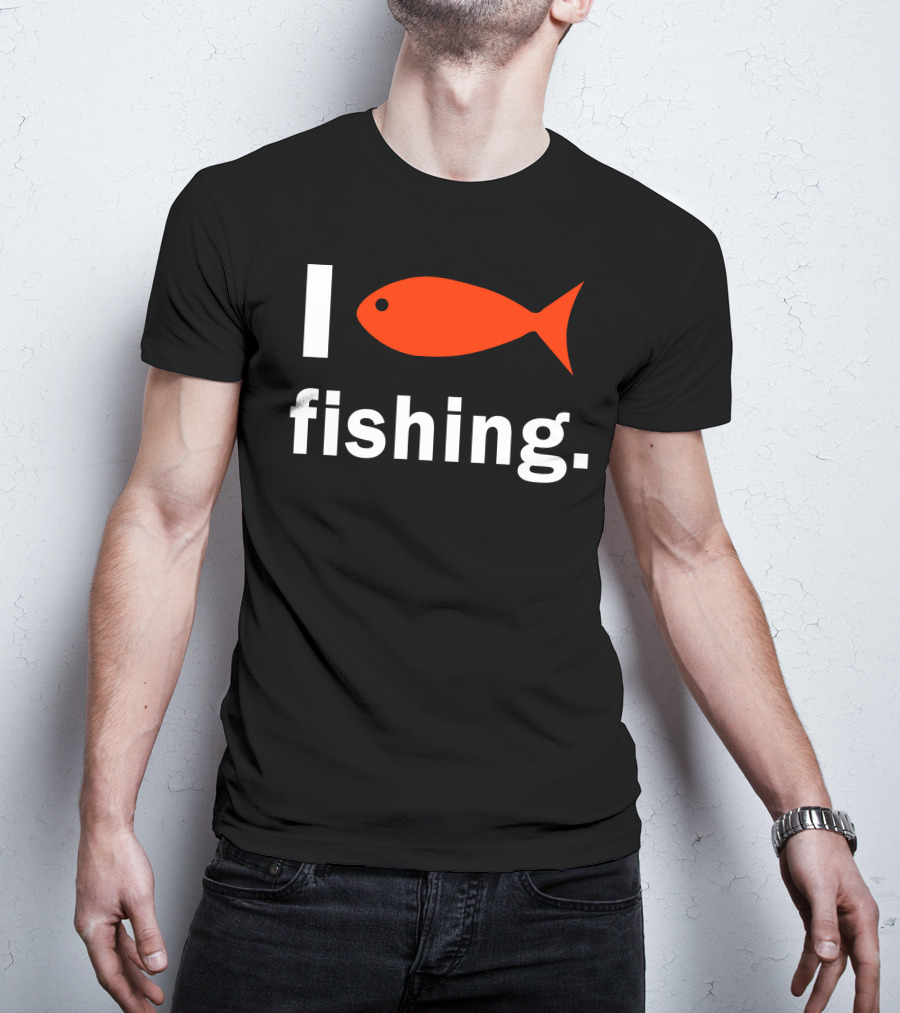 I Heart Fishing Red Fish T-Shirt