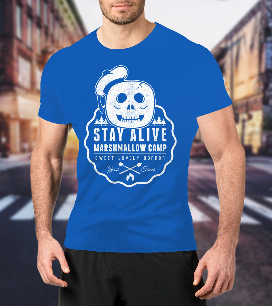 Stay Alive Marshmallow Camp Sweet Lovely Horror Good Times T-Shirt