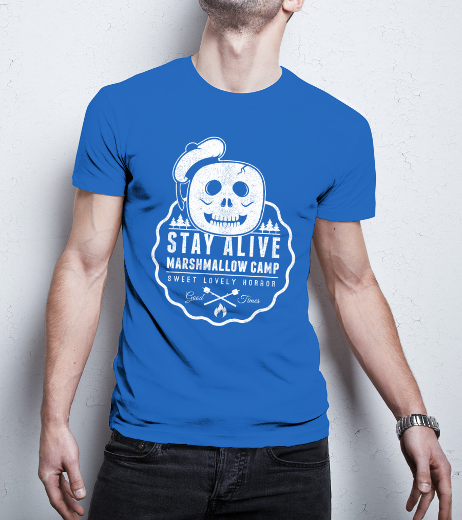 Stay Alive Marshmallow Camp Sweet Lovely Horror Good Times T-Shirt