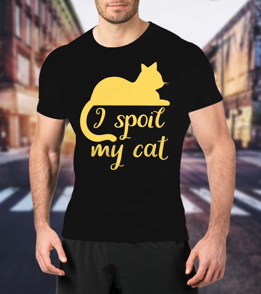 I Spoil My Cat With Yellow Cat T-Shirt
