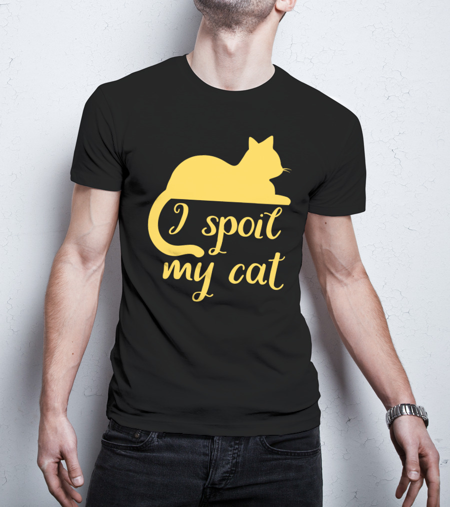I Spoil My Cat With Yellow Cat T-Shirt