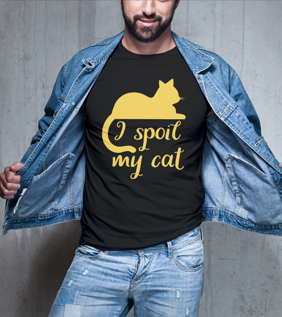 I Spoil My Cat With Yellow Cat T-Shirt