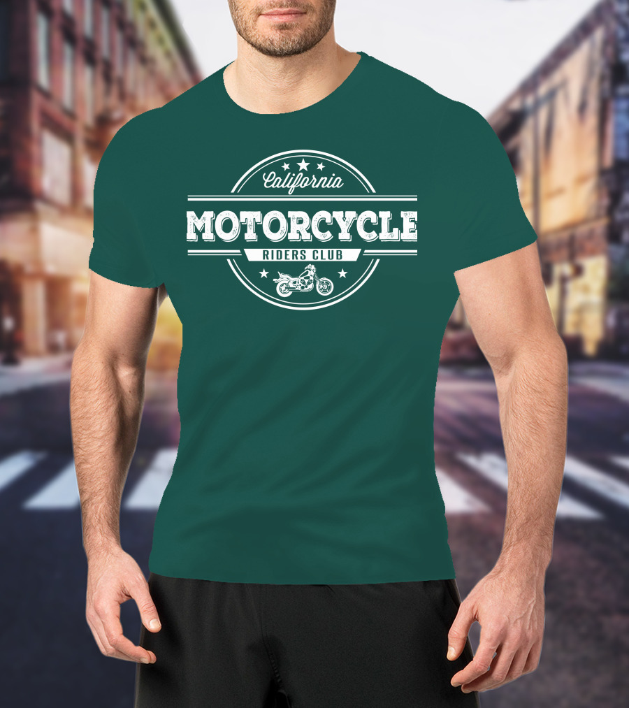 California Motorcycle Riders Club Retro Emblem T-Shirt