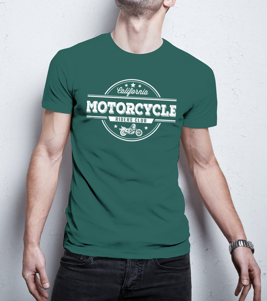 California Motorcycle Riders Club Retro Emblem T-Shirt