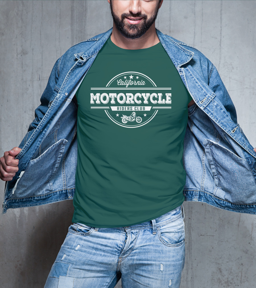 California Motorcycle Riders Club Retro Emblem T-Shirt