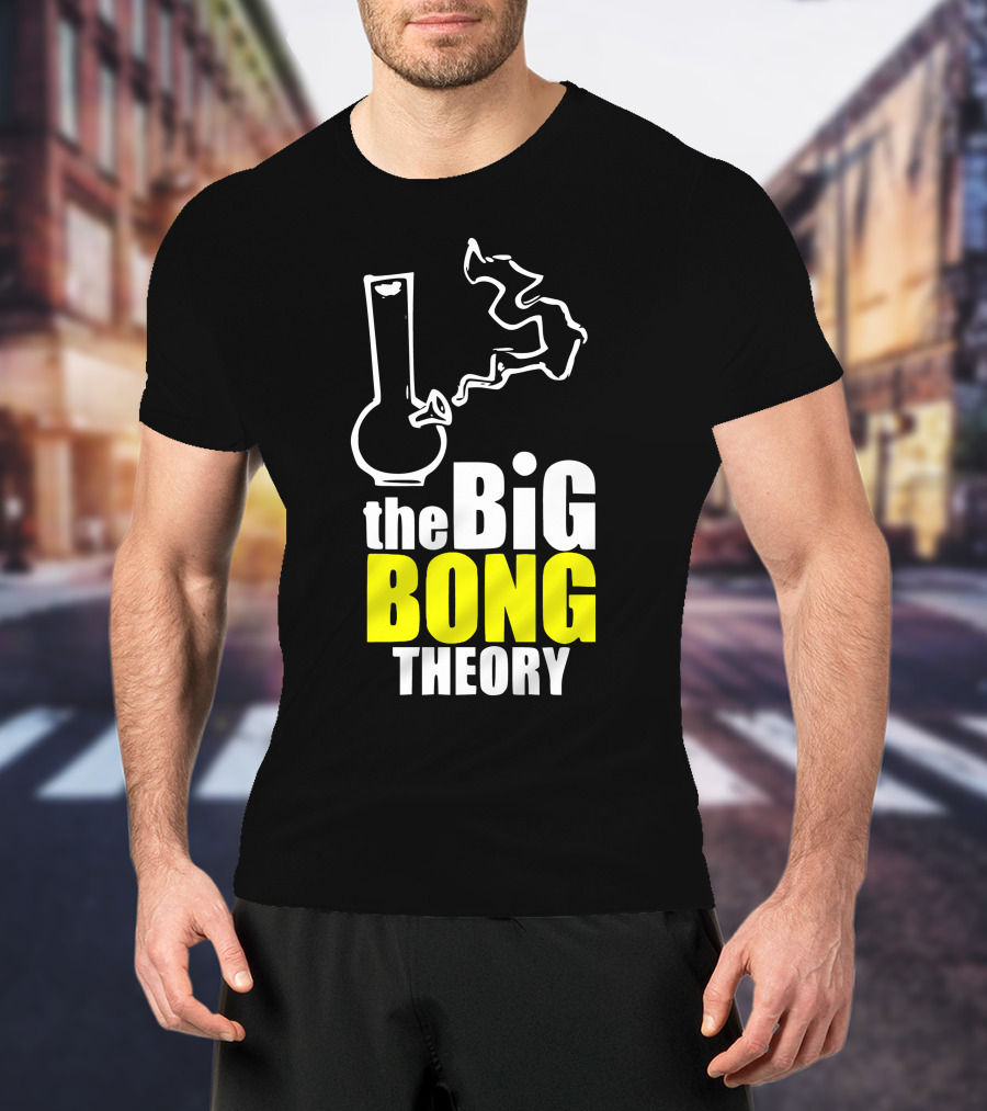 The Big Bong Theory White Bong Smoke T-Shirt