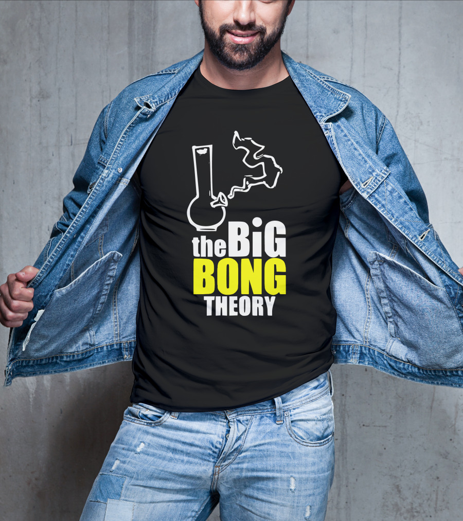The Big Bong Theory White Bong Smoke T-Shirt