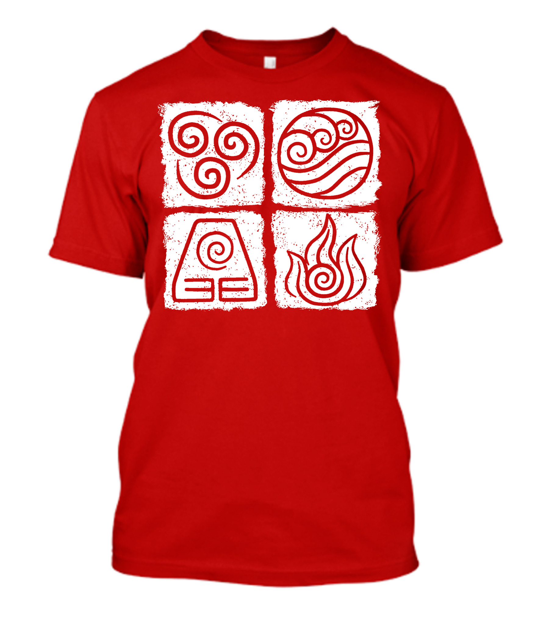 Avatar Air Water Earth Fire Elements T-Shirt