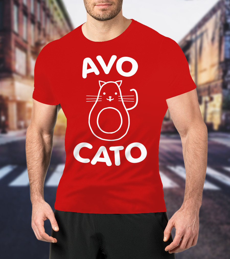AVO CATO Cat Avocado Pun T-Shirt