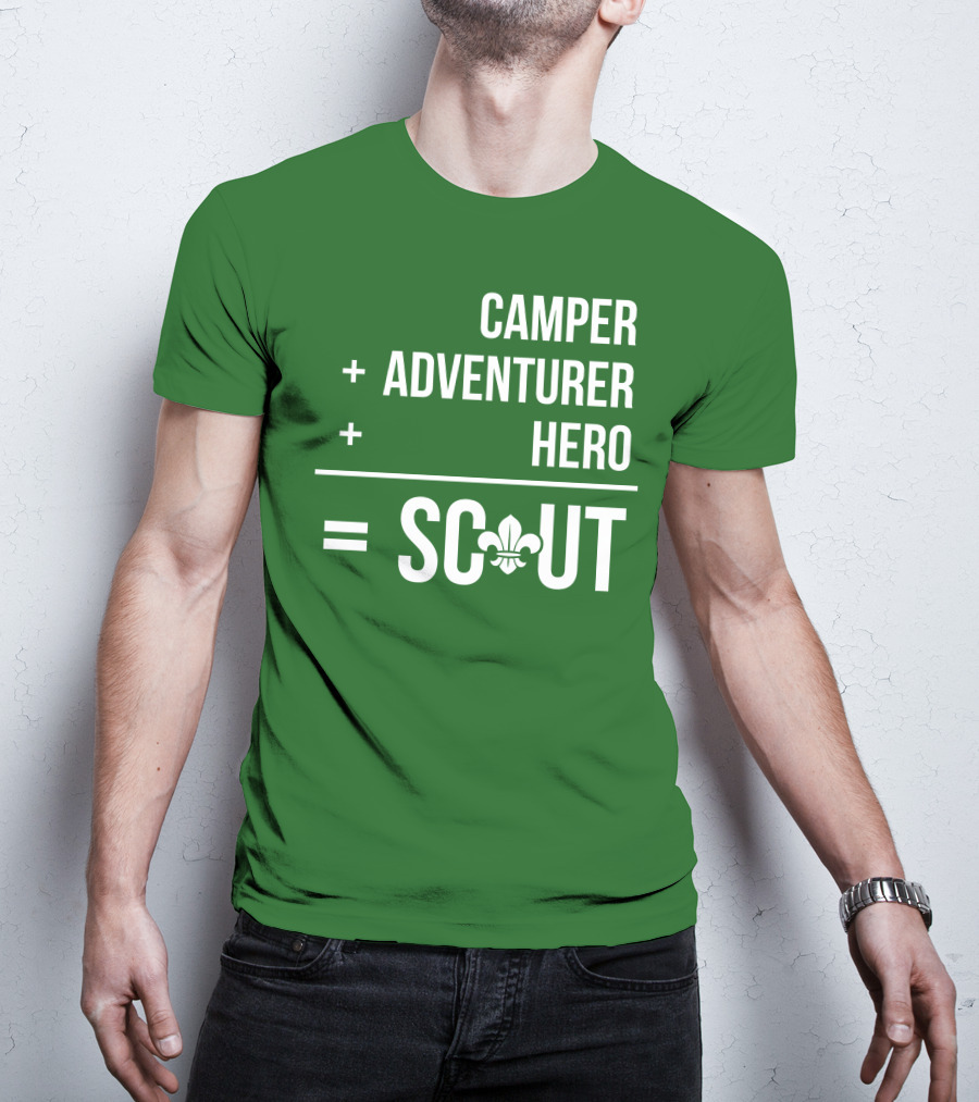 Camper Adventurer Hero Scout Fleur-de-Lis T-Shirt