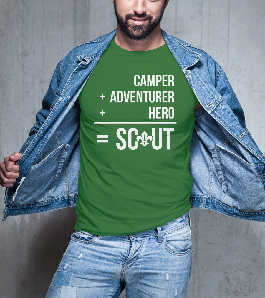 Camper Adventurer Hero Scout Fleur-de-Lis T-Shirt
