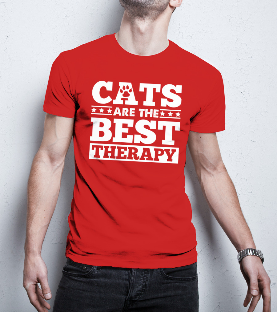 Cats Are The Best Therapy T-Shirt