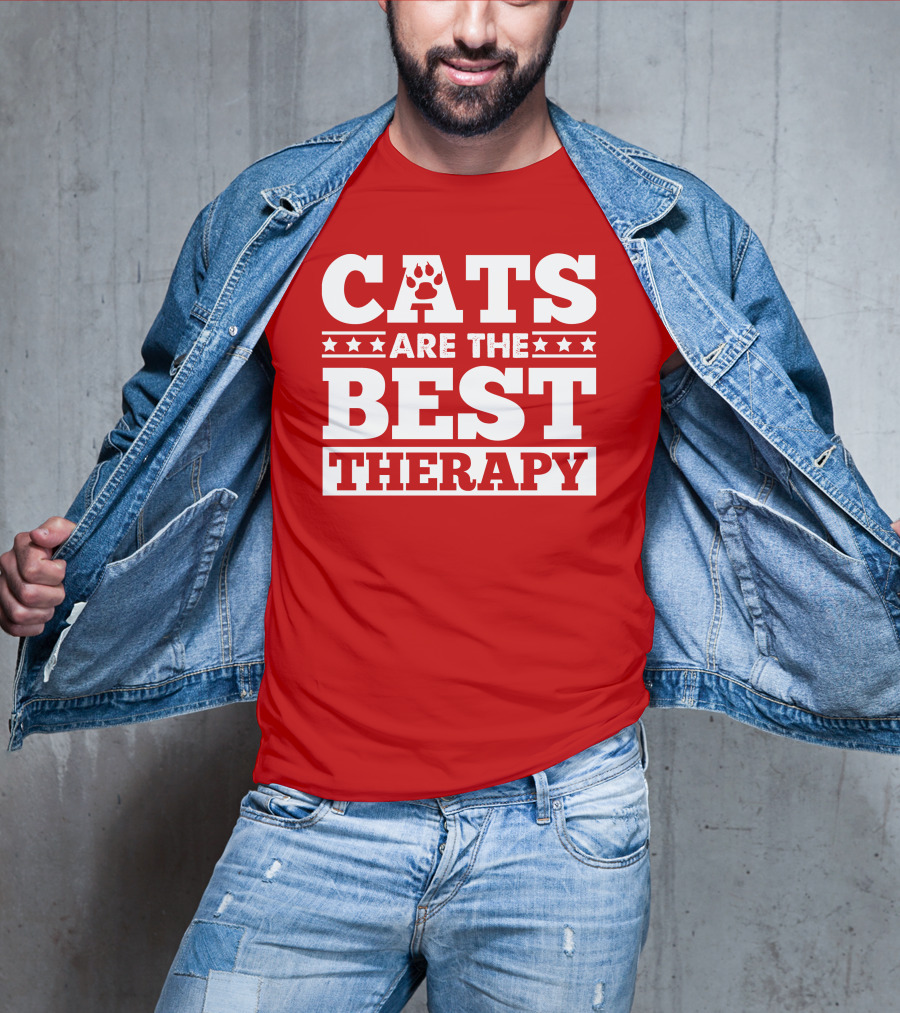 Cats Are The Best Therapy T-Shirt