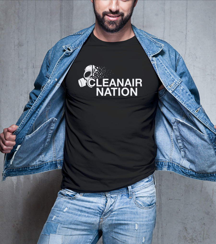 CLEANAIR NATION Gas Mask T-Shirt
