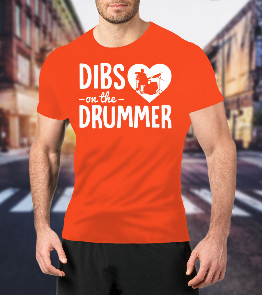 Dibs On The Drummer Heartbeat T-Shirt
