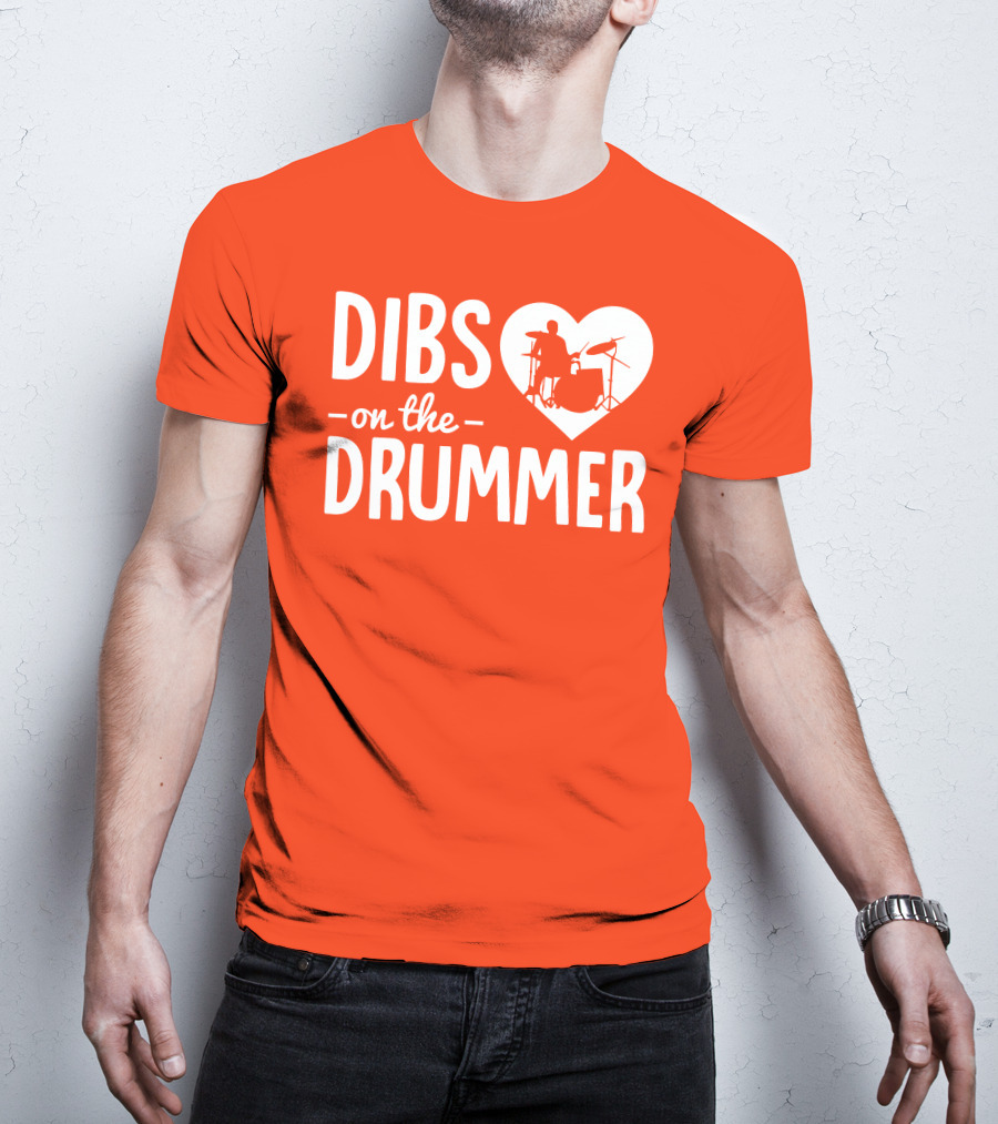 Dibs On The Drummer Heartbeat T-Shirt