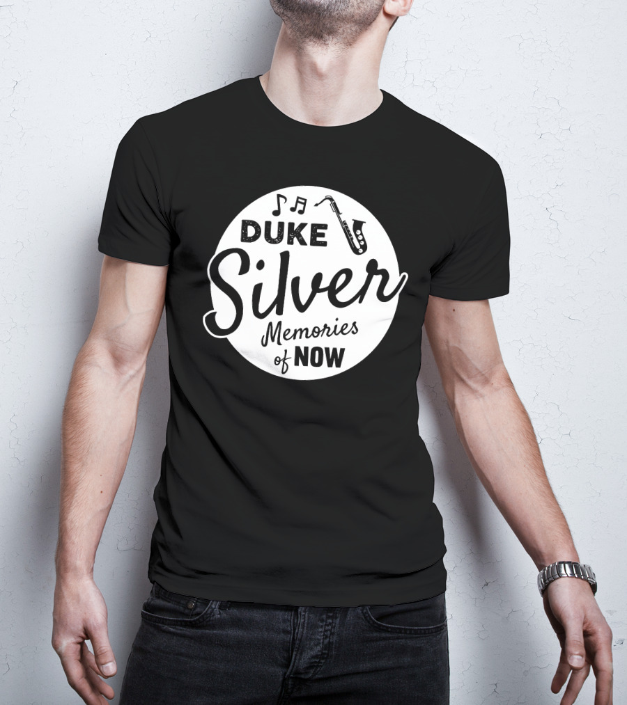 Duke Silver Memories Of Now Music Note Saxophone Circle T-Shirt