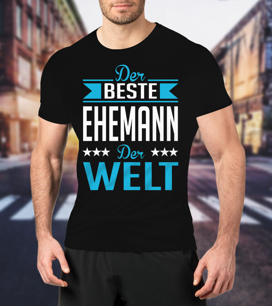 Der Beste Ehemann Der Welt Sterne Banner T-Shirt