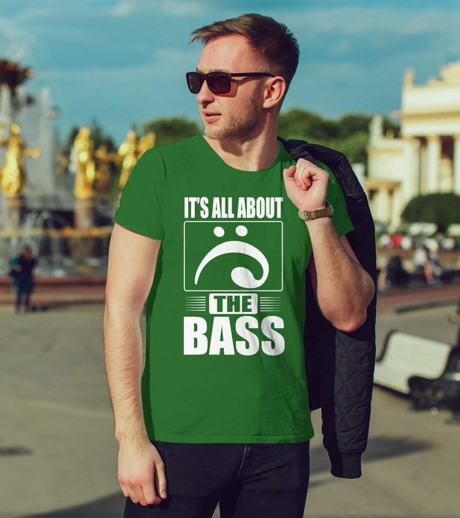 It's All About The Bass Clef Symbol Music Note T-Shirt