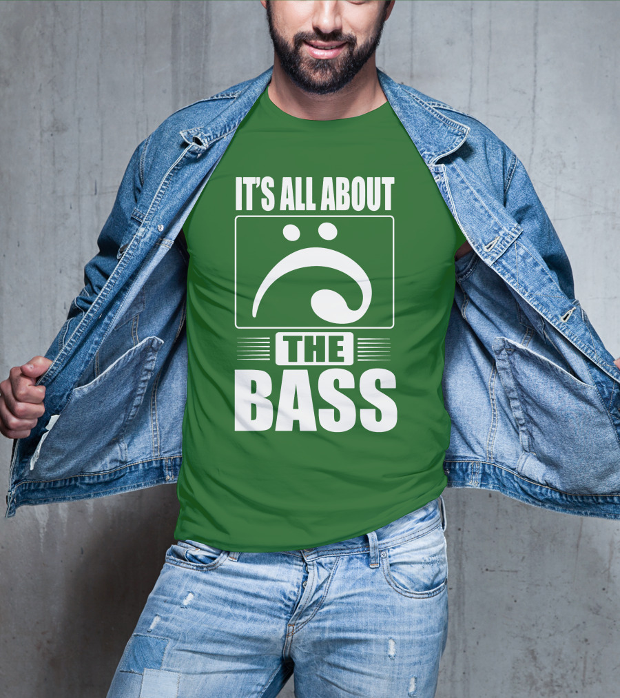 It's All About The Bass Clef Symbol Music Note T-Shirt