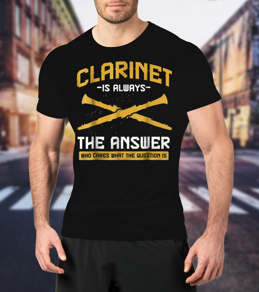 Clarinet Is Always The Answer Who Cares What The Question Is T-Shirt