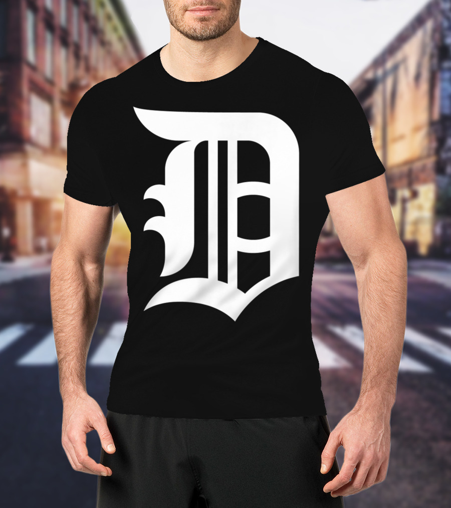 Detroit Baseball D Vintage Michigan Bengal T-Shirt