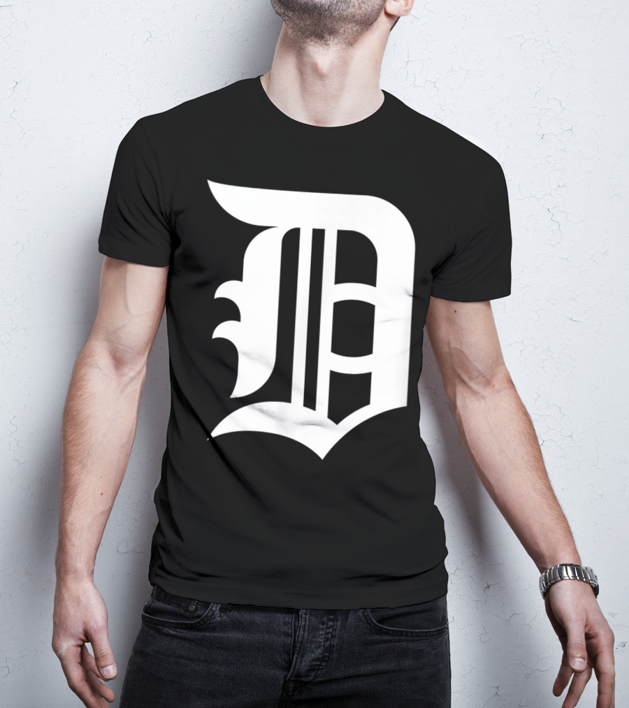 Detroit Baseball D Vintage Michigan Bengal T-Shirt
