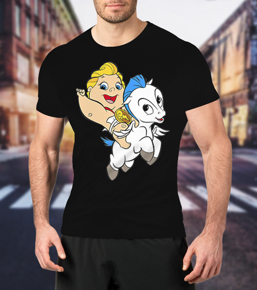 Disney Baby Hercules Riding Pegasus Iconic Image T-Shirt