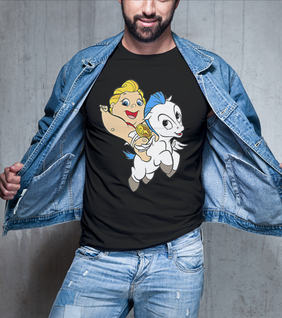 Disney Baby Hercules Riding Pegasus Iconic Image T-Shirt