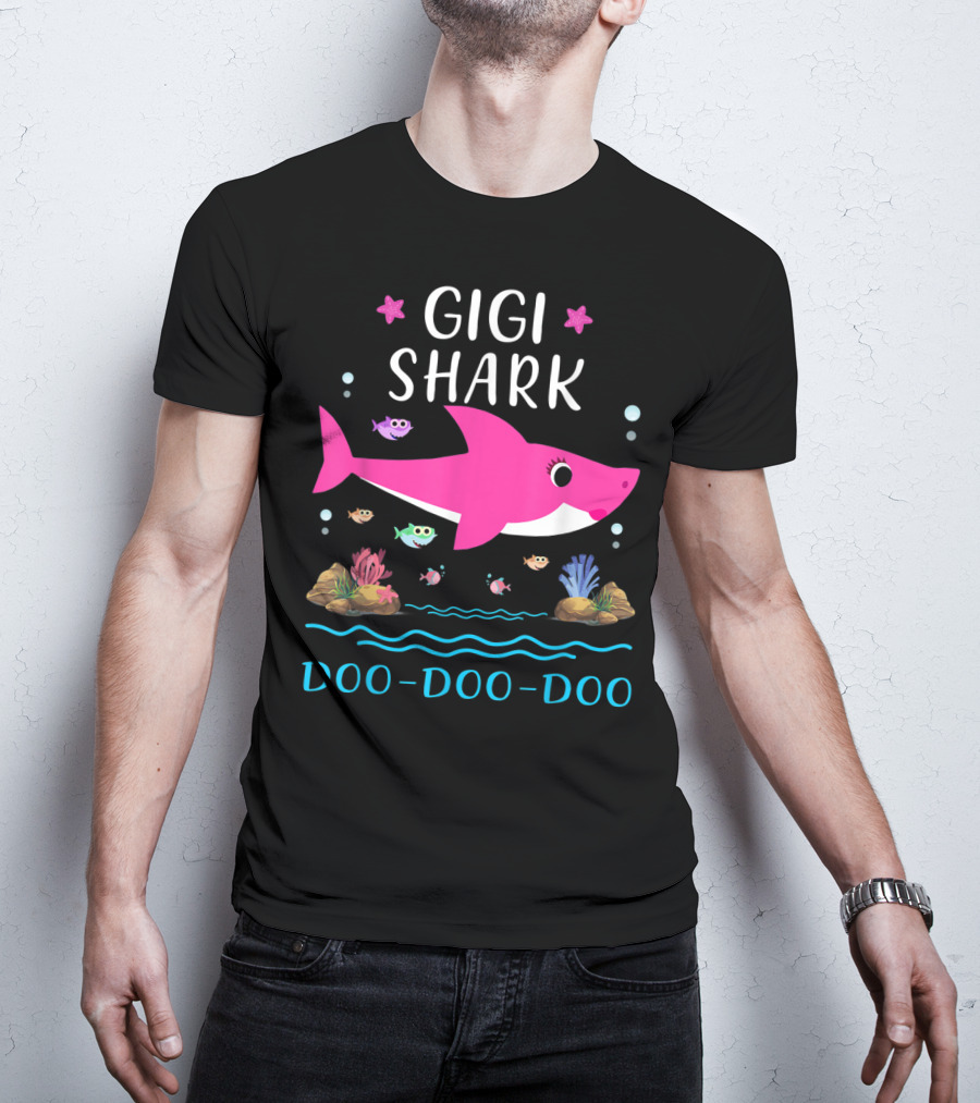 Gigi Shark Doo Doo Doo Family Matching Shark T-Shirt