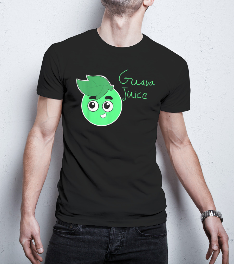 Guava Juice Green Cute Cartoon Face Youth T-Shirt