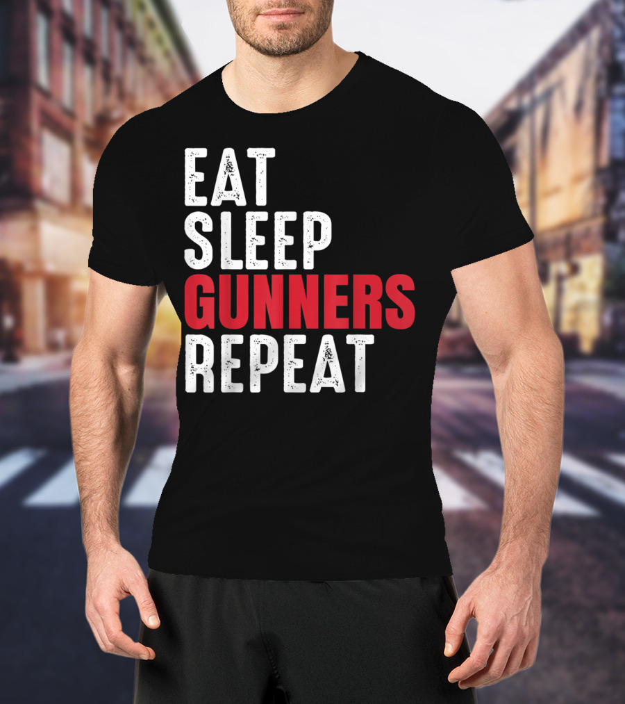 Eat Sleep Gunners Repeat T-Shirt
