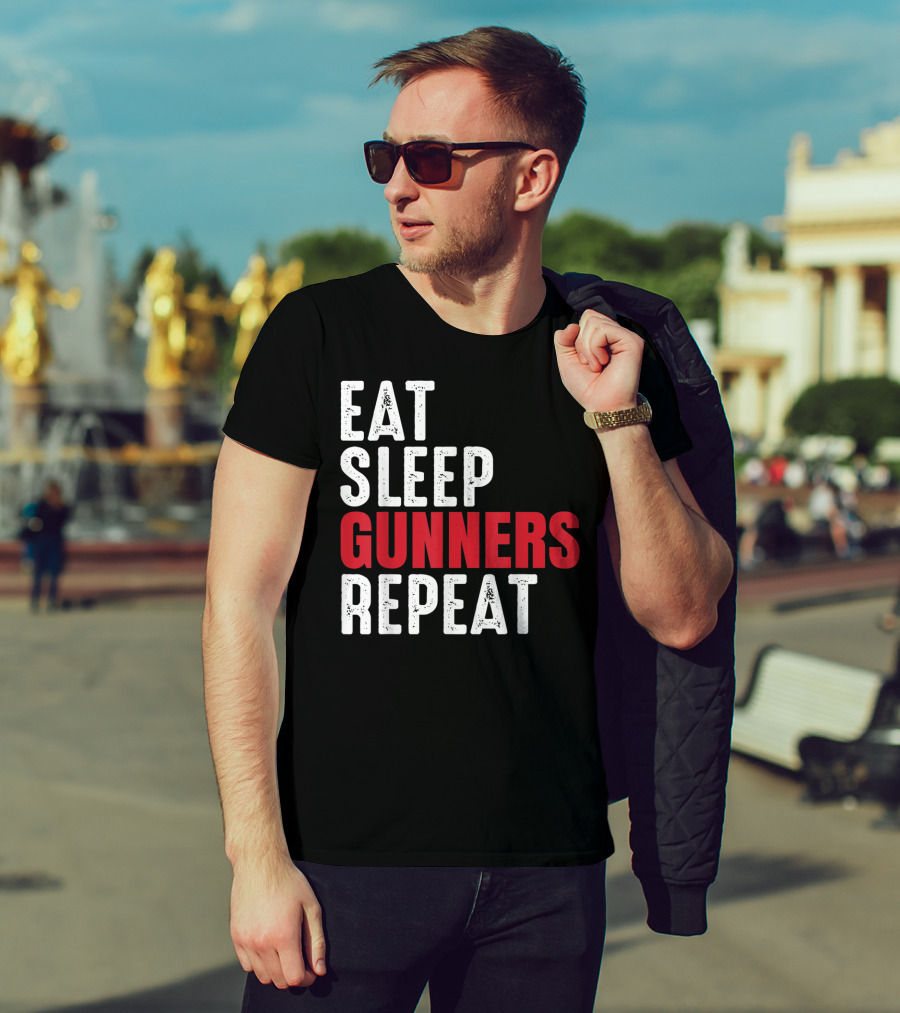 Eat Sleep Gunners Repeat T-Shirt